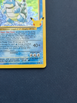 Pokemon Celebrations 25th Anniversary | Blastoise Holo Rare 2/102 | NM - Image 2