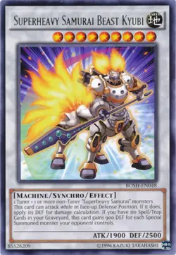 Superheavy Samurai Beast Kyubi - BOSH-EN048 - Rare - Unlimited Edition - Lightly - Image 1
