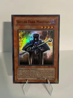 Yugioh Skilled Dark Magician MFC-065 1st - Super Rare - MP/Creased On Back - Image 1