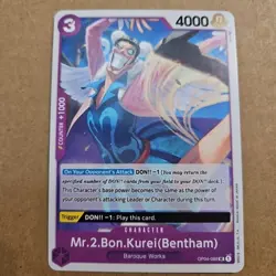 One Piece Mr.2.Bon.Kurei (Bentham) (OP04-069/202) OP04 Kingdoms of Intrigue NM M - Image 1