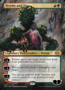 Wrenn and Six (Textured Foil) Double Masters 2022 Foil, NM, MTG card, Collector. - Image 1