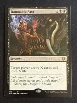 1x Damnable Pact (126) Commander Innistrad: Crimson Vow LP MTG Magic x1 MKE - Image 1