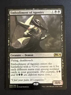 1x Foil Embodiment of Agonies (098) Core Set 2020 M20 LP MTG Magic x1 MKE - Image 1