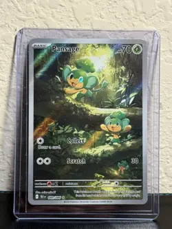 Pansage 089/086 SV Black Bolt Illustration Rare Near Mint English Pokemon Card - Image 1