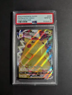 Pikachu VMAX 044/185 Pokemon SWSH Vivid Voltage Full Art PSA 10 GEM MINT - Image 1