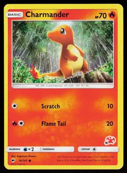 Battle Academy Charmander #018/147 POKEMON CARD Promo,CHARIZARD STAMP - Image 1