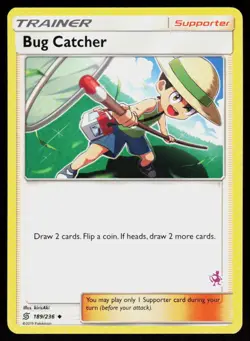 Battle Academy Bug Catcher #189/236 POKEMON CARD Promo,MEWTWO STAMP - Image 1