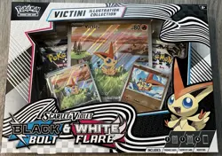 Pokemon TCG Black Bolt & White Flare Victini Illustration Collection Box - Image 1