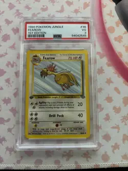 1999 POKEMON JUNGLE FEAROW #36/64 1st Edition PSA 3 VERY LOW POP ONLY 7 - Image 1