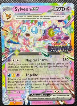 Sylveon Ex Stamped Pokemon Prismatic Evolutions Promo Surprise Box 041 - Image 1