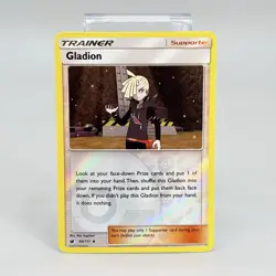 Pokemon Card Gladion 95/111 Trainer SM Crimson Invasion Reverse Holo NM - Image 1