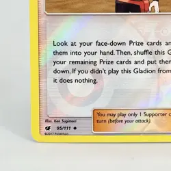 Pokemon Card Gladion 95/111 Trainer SM Crimson Invasion Reverse Holo NM - Image 5