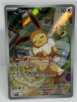 Pokemon Card TCG - Eevee SVP 173 Scarlet & Violet Black Star Promo Near Mint - Image 1