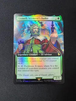 2025 MTG Final Fantasy Tromell, Seymour's Butler Extended Art Foil #162 - Image 1