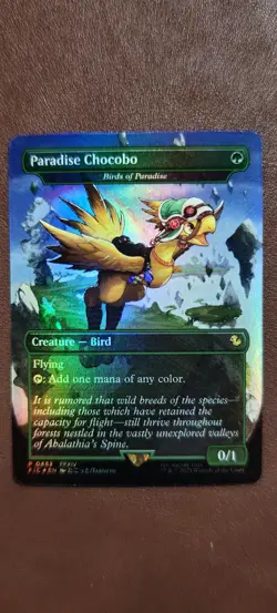 Paradise Chocobo - Birds of Paradise (Borderless) Commander: Final Fantasy Foil - Image 1