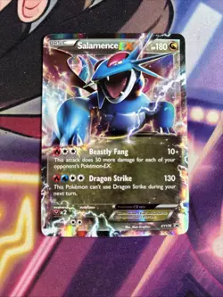 Salamence EX - XY170 - Pokemon Promo XY Ultra Rare Card LP WITH CREASE - Image 1