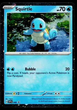 Squirtle (Cosmos Holo) 048 Holo Promo Scarlet & Violet Promo Pokemon Near Mint - Image 1