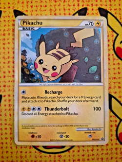 Pokemon TCG Pikachu HGSS03 PROMO Heart Gold Soul Silver Lightly Played - Image 1