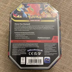 Pokemon Mega Charizard X Metal Tin Trading Card Game - Image 2