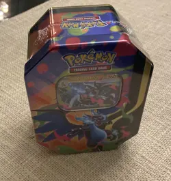 Pokemon Mega Charizard X Metal Tin Trading Card Game - Image 3