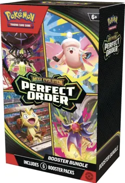 Pokemon TCG: Mega Evolution Perfect Order Booster Bundle (6 Booster Packs) - Image 1