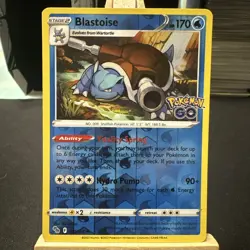 Blastoise 017/078 Pokemon GO Reverse Holo - Image 1