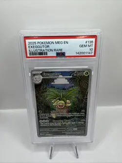Exeggutor 135/132 Illustration Rare Pokemon Me01: Mega Evolution Holo PSA 10 GEM - Image 1