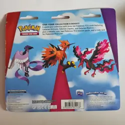 Pokemon Galarian Articuno, Zapdos & Moltres Foil Promo Pack w/ Booster Coin - Image 2