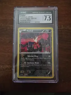 Pokemon TCG Yveltal 65/114 Rev Holo Graded CGC 7.5 Near Mint - Image 1
