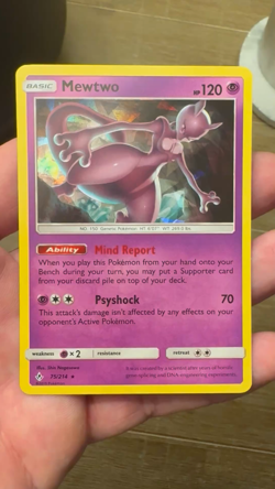 Pokemon TCG Mewtwo - 75/214 (Unbroken Bonds) (Cracked Ice Holo) - Image 2