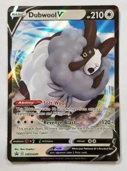 Pokemon DUBWOOL V SWSH049 Holo Rare Sword & Shield Promos - Near Mint 🍒 - Image 2