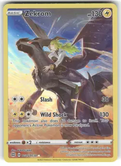 Zekrom TG05/TG30 Holo Brilliant Stars Trainer Gallery Pokemon NM - Image 1