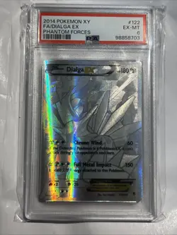 Pokemon Dialga EX 122/119 PSA 6 EX-MT XY Phantom Forces Secret Rare FA 2014 - Image 1