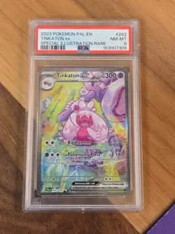 2023 POKEMON PAL EN-PALDEA EVOLVED 262 TINKATON EX SIR PSA 8 - Image 1