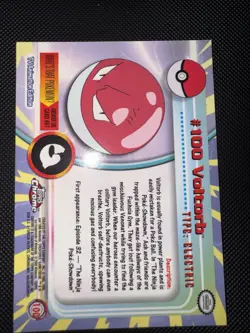 Pokemon Topps Chrome Voltorb #100 Series 2 HOLO Spectra 2000 with Hard Case - Image 2