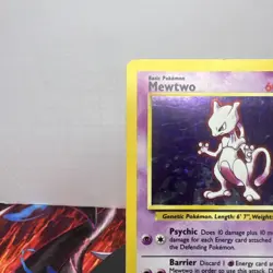 Pokemon TCG Mewtwo 10/102 1999 Base Set Holo Unlimited Rare LP/MP Condition - Image 2