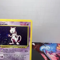 Pokemon TCG Mewtwo 10/102 1999 Base Set Holo Unlimited Rare LP/MP Condition - Image 5