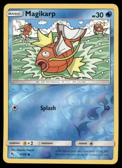 Magikarp 15/68 Common Hidden Fates Pokemon Reverse Holo Near Mint - Image 1