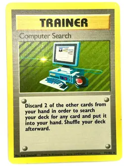 Computer Search 71/102 Rare Base Set Unlimited Pokemon Lightly Played - Image 1