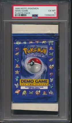 1998 WOTC Pokemon Demo Game Plastic Pack PSA 6 - Image 1
