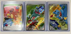 Pokemon First Partner Illustration Collection Kanto Gen 1 Starters. NM - Image 1
