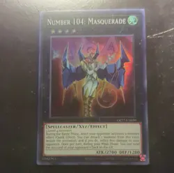 Yugioh Number 104: Masquerade Super Rare OP27-EN010 OTS Tournament Pack 27 LP - Image 1