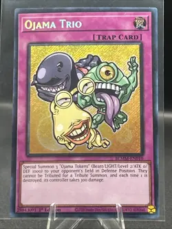 YuGiOh Ojama Trio (Secret Rare Chibi Art) BLMM-EN010 Monster Mayhem - Image 1
