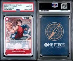Pre-Release PSA 10 One Piece Monkey D Luffy UC PRE-RELEASE OP04-014 Pop 5!! - Image 1