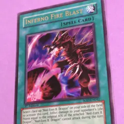 Yugioh Inferno Fire Blast SOD-EN042 - 1st Ed. ULTRA RARE - Never Played NM/M - Image 5