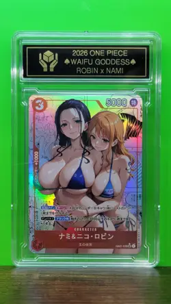 NICO x NAMI Waifu Goddess Prismatic Refractor MangaCard CUSTOM MADE Black Label - Image 2