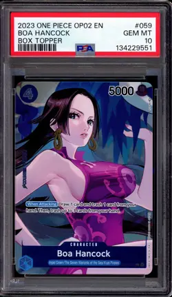 2023 One Piece Paramount War Box Topper Boa Hancock #59 PSA 10 GEM MINT - Image 1