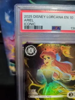 2025 DISNEY LORCANA WHISPERS IN THE WELL ICONIC #241 ARIEL ETHEREAL VOICE PSA 9 - Image 2