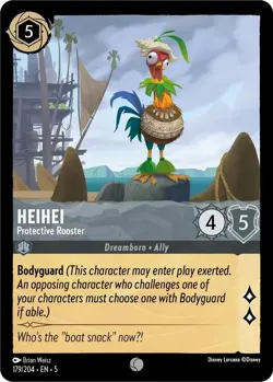 Disney Lorcana TCG Shimmering Skies - HeiHei - Protective Rooster 179/204 FOIL - Image 1
