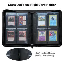 Rayvol 4-Pocket Binder for Semi Rigid Card Holders Holds 208 Semi Rigid Card ... - Image 2
